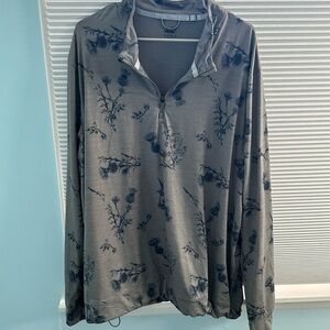 Men's puma gray and blue xxl men's half zip